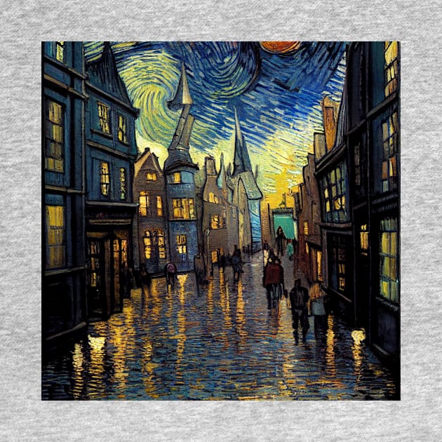 Starry Night in Diagon Alley by Grassroots Green